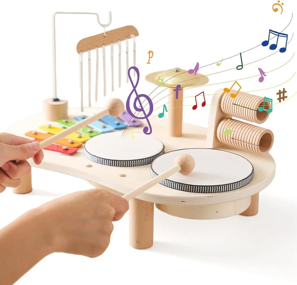Montessori Set strumenti musicali per bambini educativo con xilofono per bambini