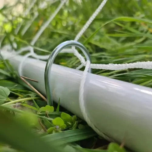 Porta da Calcio in Metallo 240x85x170 cm Porta da Calcio con Rete Telo Bersagli