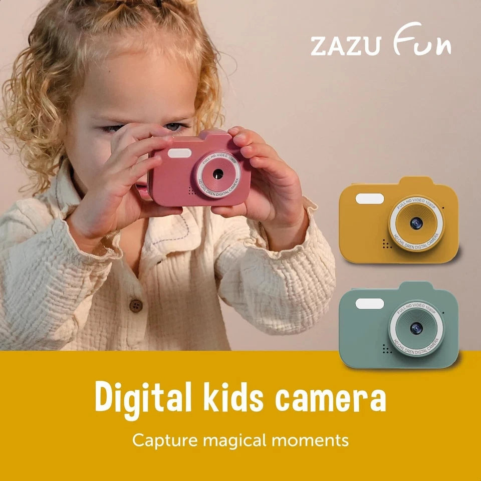 MACCHINA FOTOGRAFICA BAMBINi FOTOCAMERA ZAZU FOTO VIDEO GIOCHI
