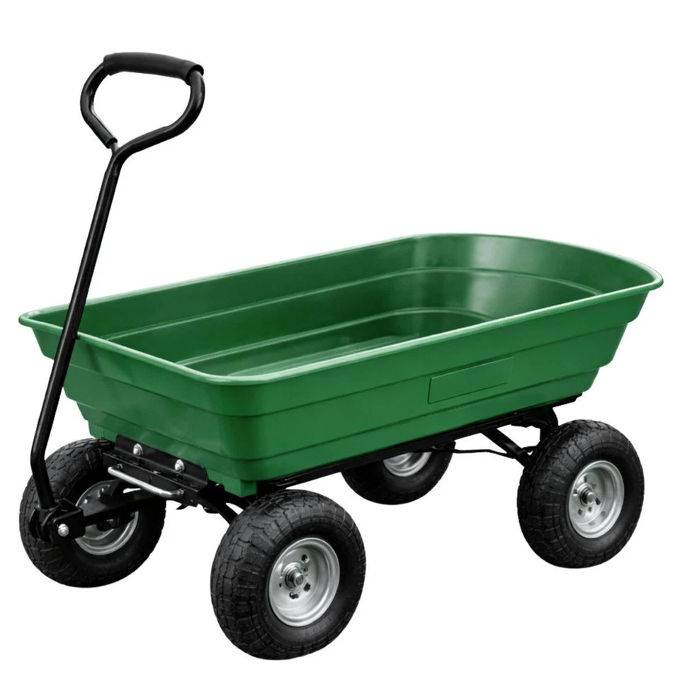 carrello da giardino ribaltabile carrello sterzante portatutto attrezzi giardino