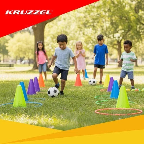 3 in 1 Set da Gioco Lancio dell'anello Coni di plastica Anelli da Lancio bambini