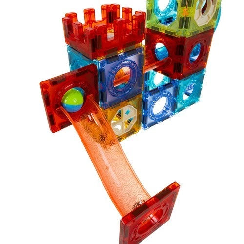 Costruzioni Magnetiche per Bambini 3 4 5 6 Anni, pista luminosa per biglie gioco