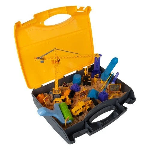 sabbia cinetica sand set sabbia modellabile con mezzi da cantiere e accessori