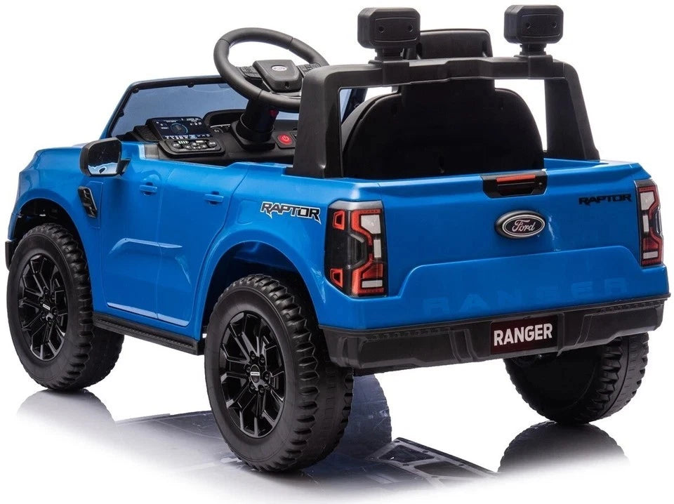 auto elettrica per bambini ford raptor fari led batteria litio fuoristrada jeep