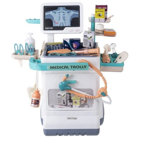 Clinica Dottore Giocattolo Set Carrello dottore gioco bambini con strumenti luci e suoni