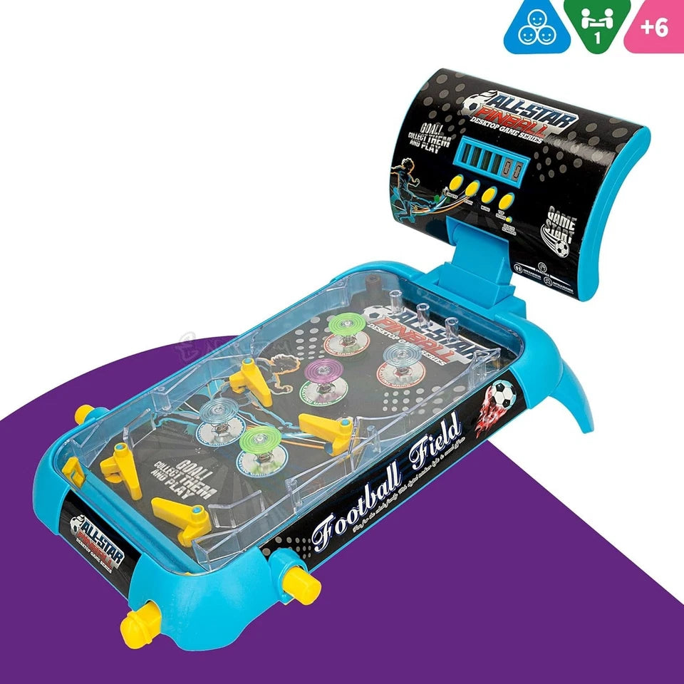 FLIPPER PINBALL ELETTRICO PORTATILE GIOCO DA TAVOLO CON LUCI E SUONI