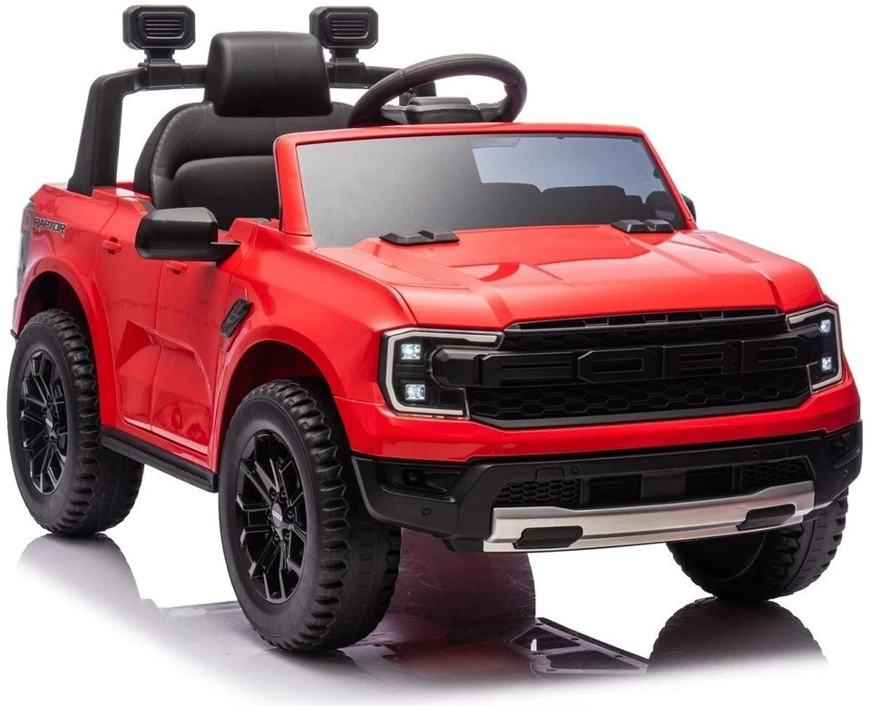 auto elettrica per bambini ford raptor fari led batteria litio fuoristrada jeep