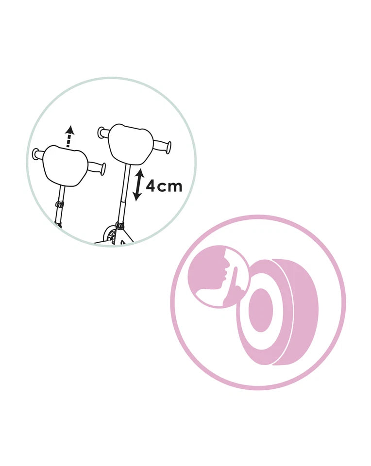 monopattino bambina monopattino 3 ruote disney minnie con manubrio regolabile