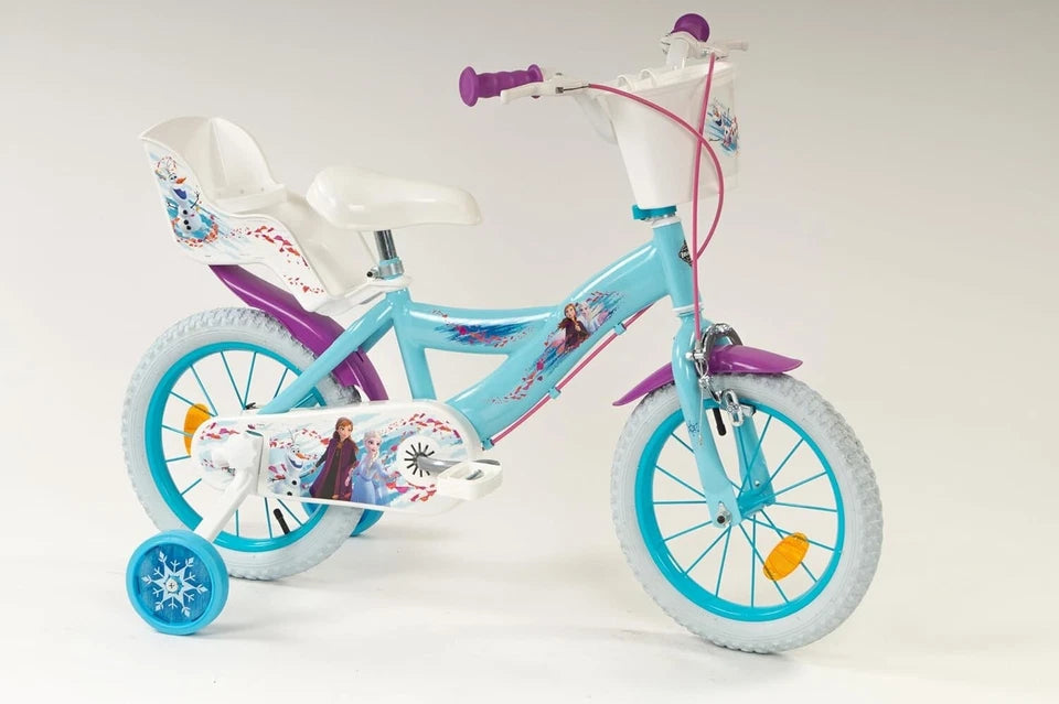 Bicicletta 16 Pollici Bici Frozen per Bambina Bici Elsa Anna 4 5 6 anni