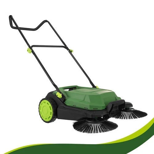 Raccoglitore di foglie e erba raccoglifoglie 24 litri a spazzole maneggevole