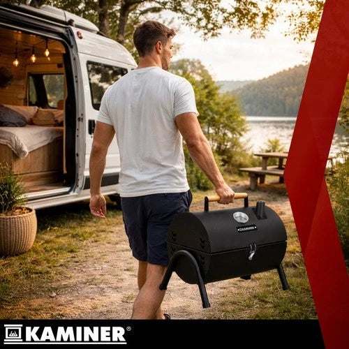 bbq barbecue xxl carbone e carbonella grill giardino 2 griglie fuoco regolabile termometro