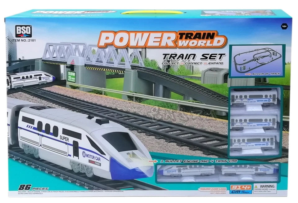 Pista Treno Elettrico Pista trenino a batteria per bambini treno freccia 322-