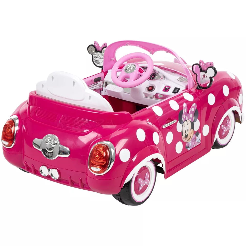 Auto elettrica per bambini Minnie Mouse 6 V litio macchina elettrica luci  suoni