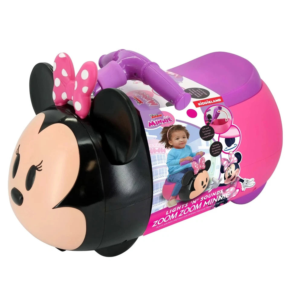 Auto a spinta ride on disney minnie topolina cavalcabile luci suoni