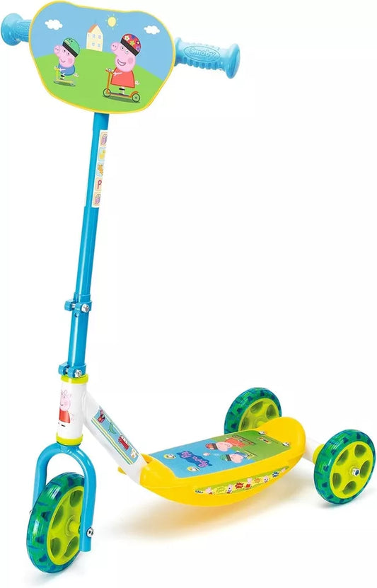 monopattino bambini peppa pig primo monopattino 3 ruote con manubrio regolabile