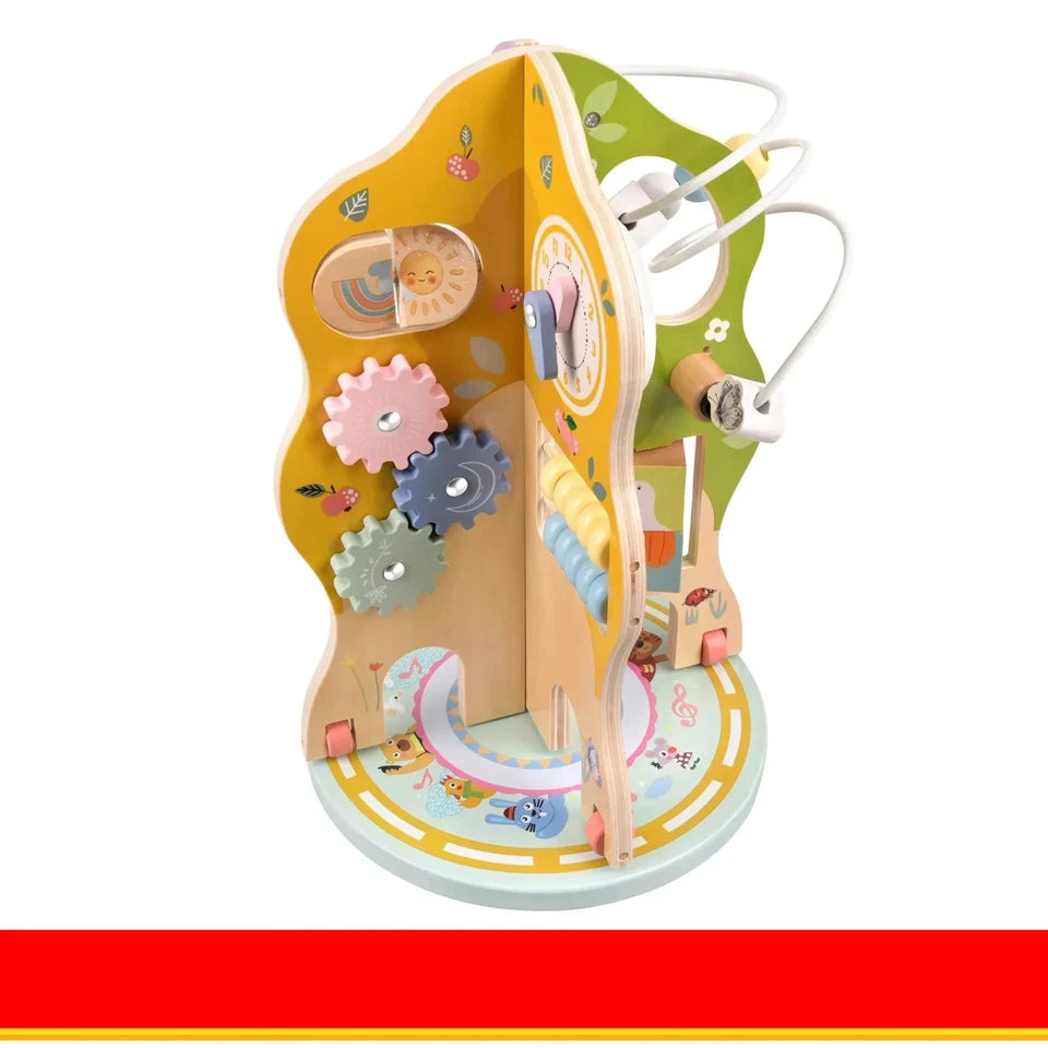 Giochi Montessori Giocattolo in legno Multiattività per bambini albero educativo