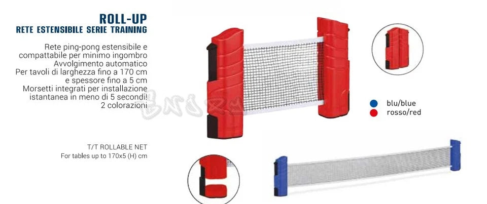 set da ping pong rete retrattile 2 racchette da ping pong 2 palline x tavoli