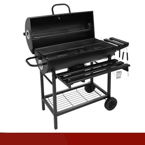 bbq barbecue xxl a carbone carbonella + accessori , soffiatore, copertura, termometro griglie