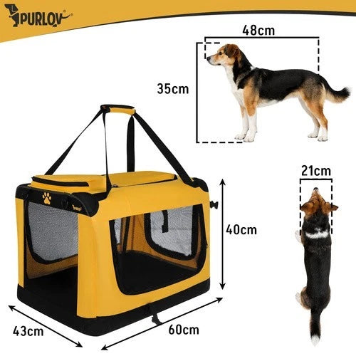 Trasportino Animali Borsa trasporto cani e gatti fino a 25 Kg Borsa Pieghevole