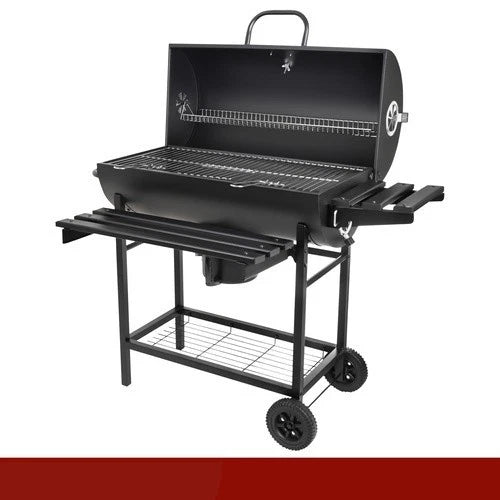 bbq barbecue xxl a carbone carbonella + accessori , soffiatore, copertura, termometro griglie