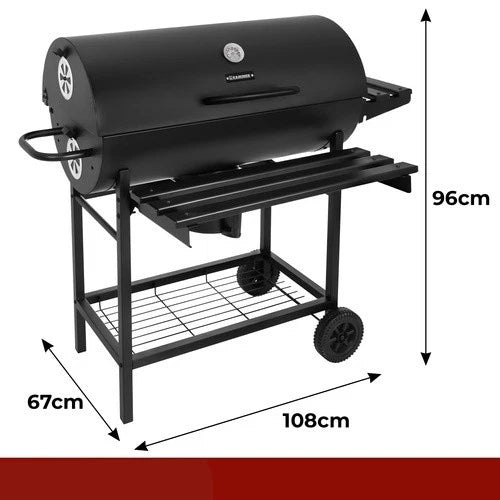 bbq barbecue xxl a carbone carbonella + accessori , soffiatore, copertura, termometro griglie
