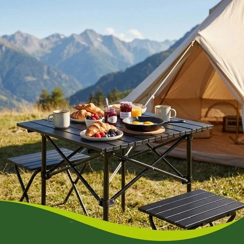 tavolo pieghevole da campeggio tavolo per il giardino in acciaio con sacca per trasporto