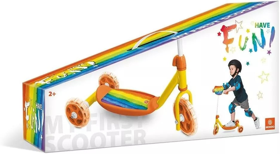 monopattino bambini 3 ruote con manubrio regolabile monopattino arcobaleno peace
