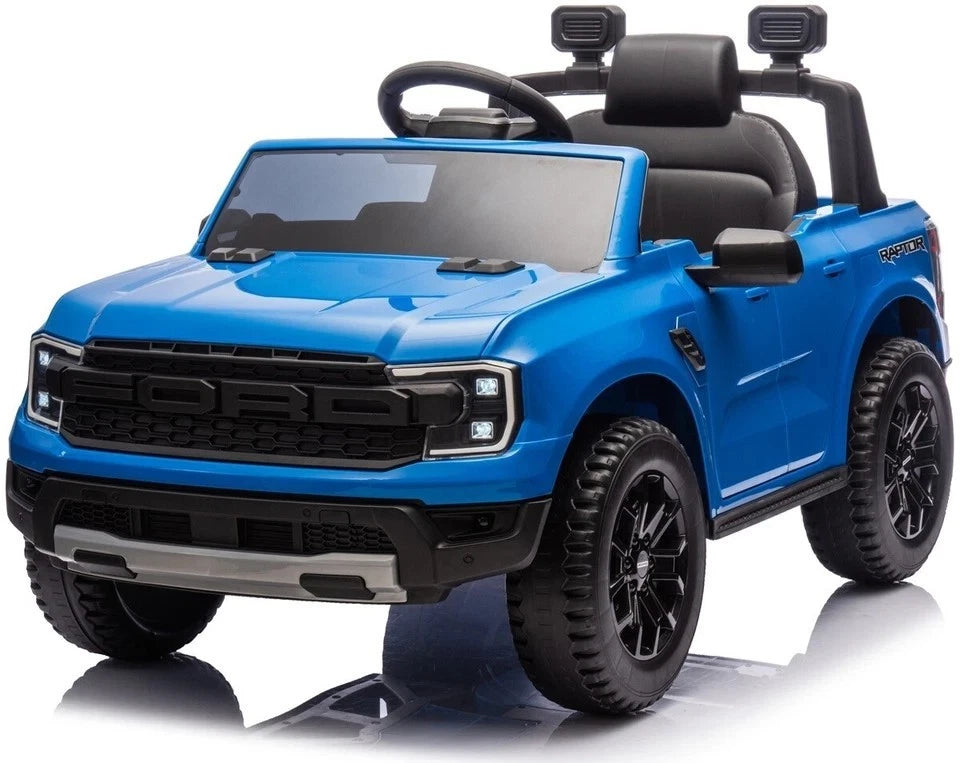 auto elettrica per bambini ford raptor fari led batteria litio fuoristrada jeep