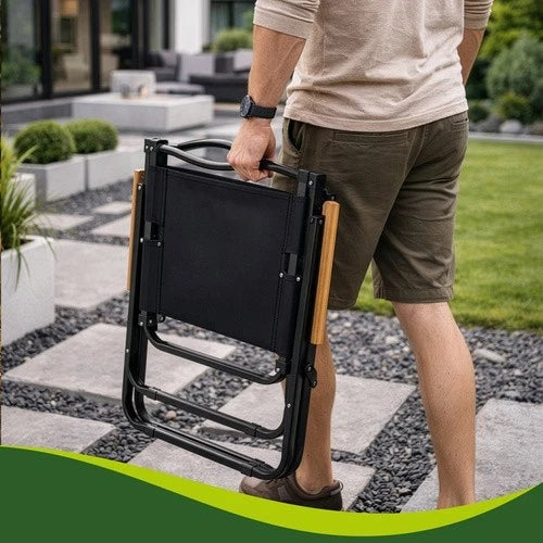 Sedia da giardino sedia campeggio sedia in ferro richiudibile con braccioli