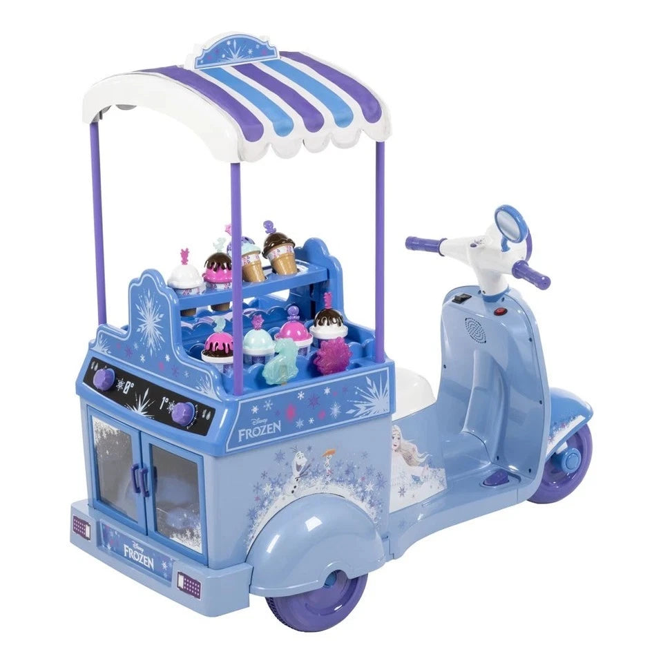 vespa elettrica bambini carretto gelati frozen batteria 7,2 V 3-7 anni luce suoni