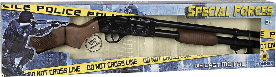 Fucile a pompa giocattolo fucile sonoro polizia Mossberg 500 metallo e plastica