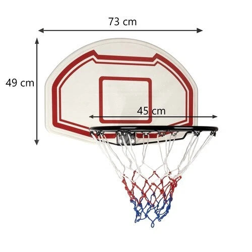 Canestro da Basket da Parete con Tabellone – Per Bambini e Adulti Interni/Estern