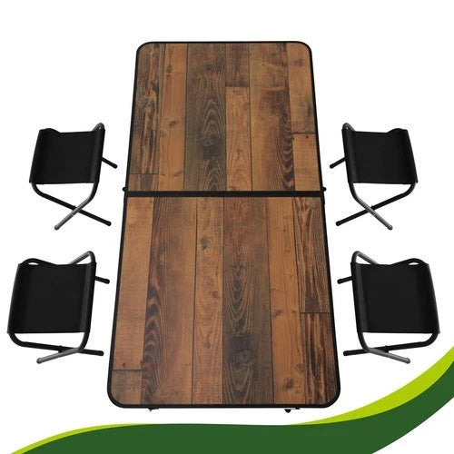 Tavolo campeggio pic nic+ 4 sgabelli richiudibile a valigetta altezza regolabile