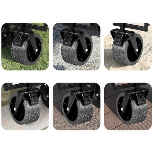 Carrello pieghevole giardino carrello trasporto portapacchi per esterni mare