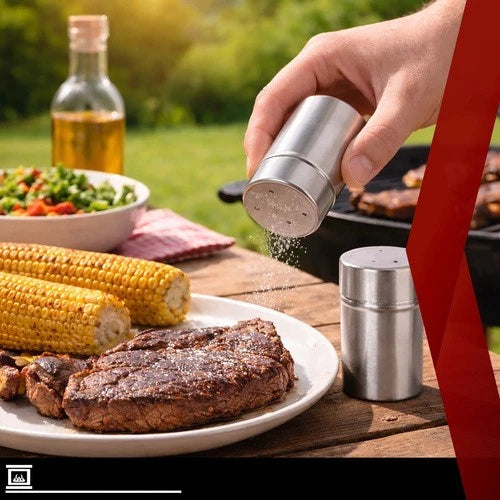 Set Accessori Barbecue 26 Pezzi in Acciaio inox- Valigetta Portatile Kit griglia
