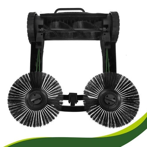 Raccoglitore di foglie e erba raccoglifoglie 24 litri a spazzole maneggevole