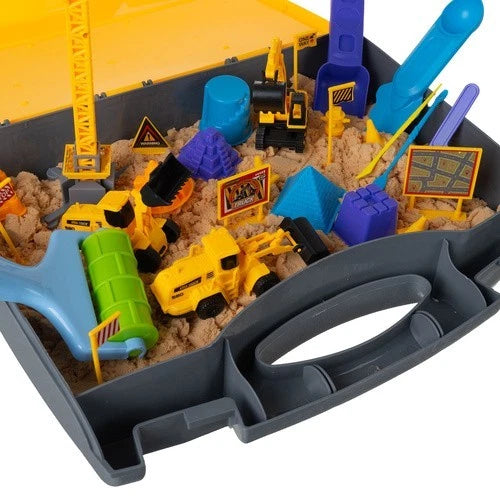 sabbia cinetica sand set sabbia modellabile con mezzi da cantiere e accessori
