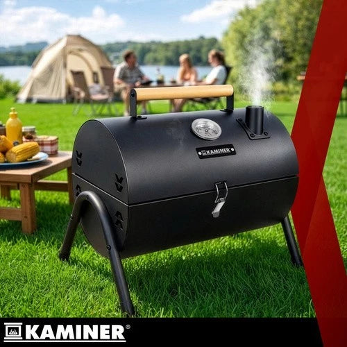 bbq barbecue xxl carbone e carbonella grill giardino 2 griglie fuoco regolabile termometro