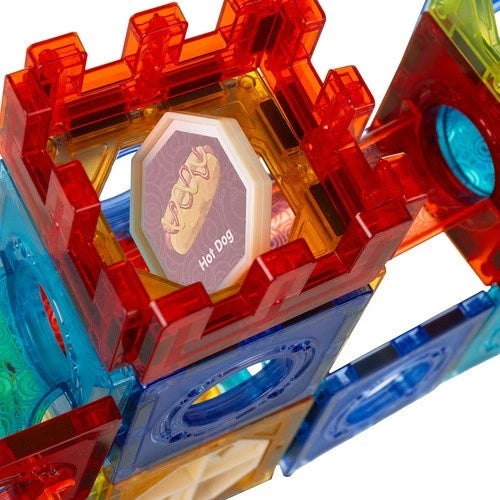 Costruzioni Magnetiche per Bambini 3 4 5 6 Anni, pista luminosa per biglie gioco