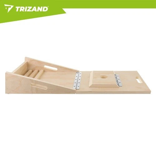 Tavola Inclinata Regolabile in Legno Pedana Fitness Stretching, Squat, Polpacci