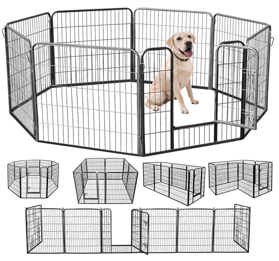 Box per cuccioli recinto per cani gatti gabbia e animali interno esterno acciaio
