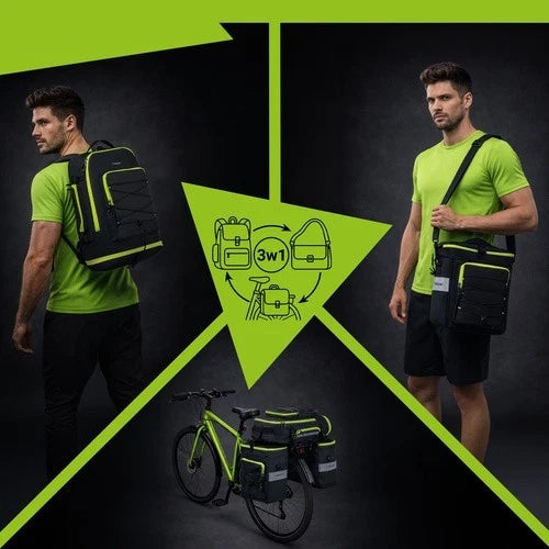 Set di borse da bicicletta per portapacchi, da sella, borse laterali Waterproof