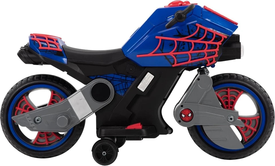 moto elettrica per bambini spiderman uomo ragno batteria litio 6V 3-7 anni