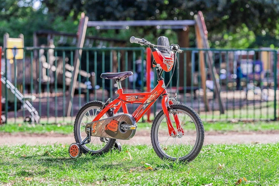 Bicicletta Cars 16 Pollici Bici Bambino saetta mc queen con ruote 4 5 6 anni