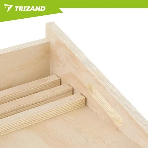 Tavola Inclinata Regolabile in Legno Pedana Fitness Stretching, Squat, Polpacci