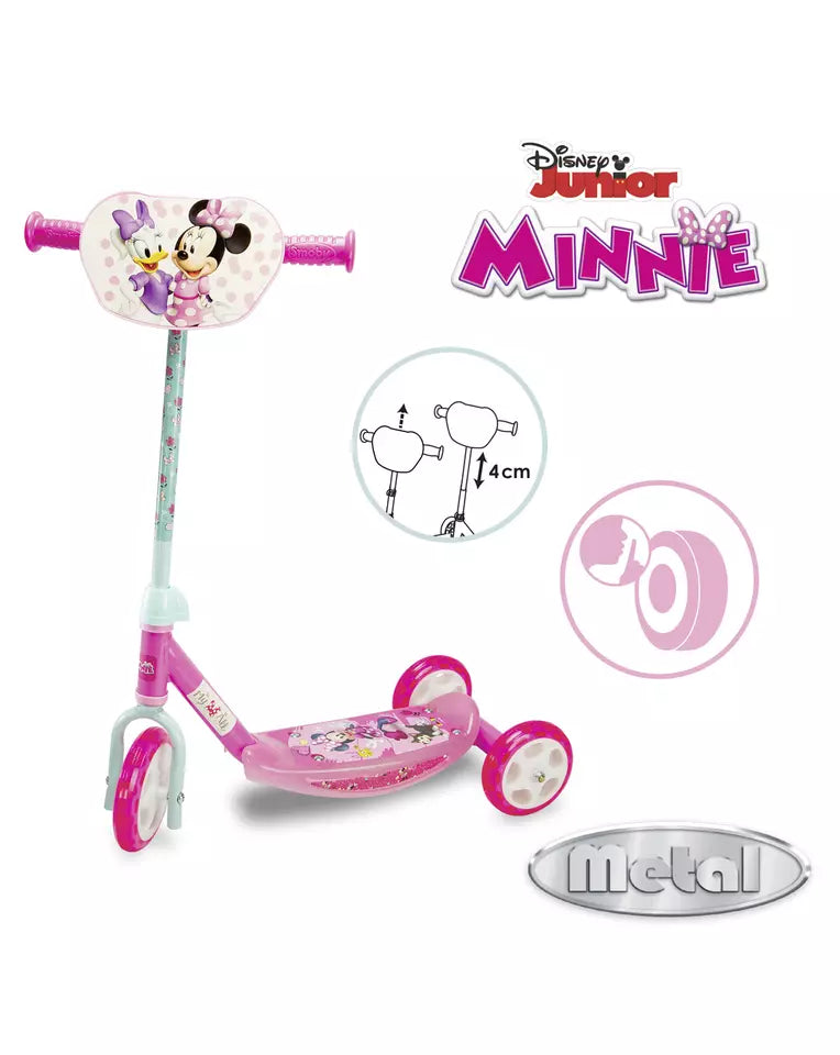 monopattino bambina monopattino 3 ruote disney minnie con manubrio regolabile