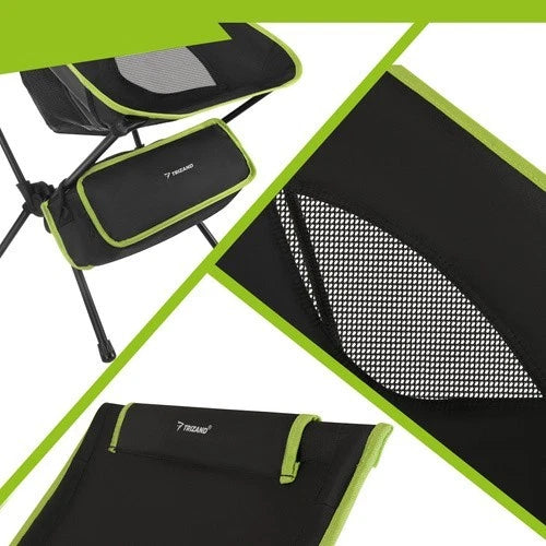 Sedia da pesca sedia giardino pieghevole sedia campeggio portata 120 kg, leggera