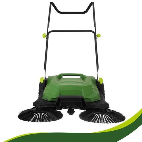 Raccoglitore di foglie e erba raccoglifoglie 24 litri a spazzole maneggevole