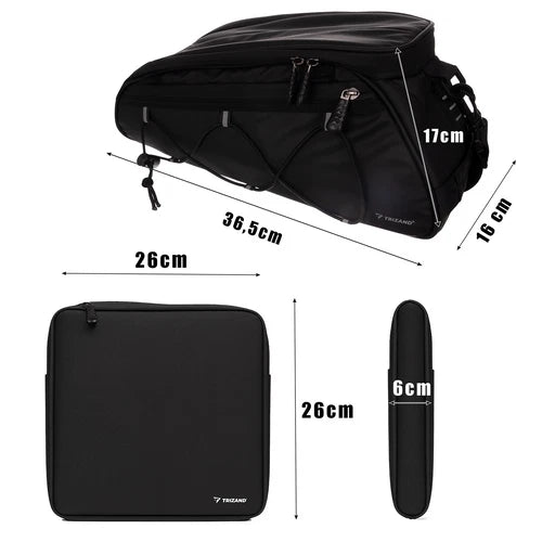 borsa per bicicletta borsa termica posteriore e 2 laterali impermeabili x bici