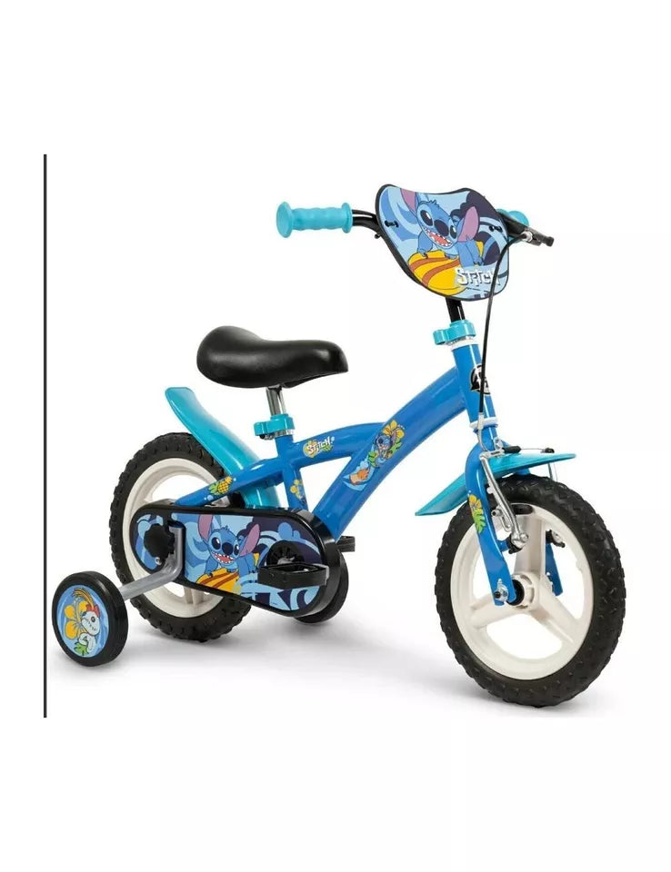 Bicicletta STITCH disney 12 Pollici Ruota Bambino con Rotelle Bici 3 4 5 anni